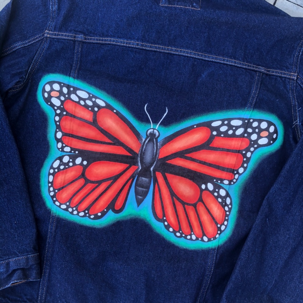 Custom Womans Jean Jacket - Picture 3 of 4